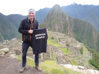 hier vor Machu Picchu in Peru